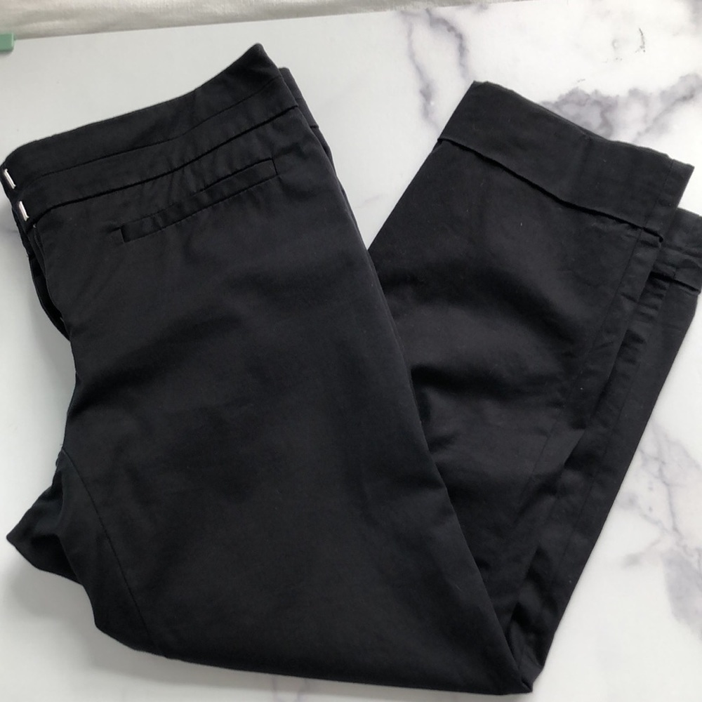 New York & Company Stretch Cropped Dress Pants Black Size 4